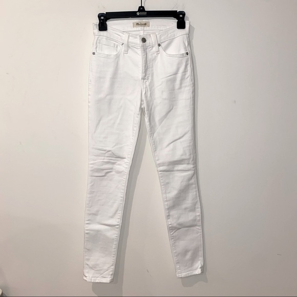 Madewell white 9” high rise skinny jeans Womens size 25 - Picture 3 of 6